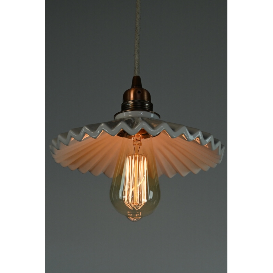 Bohemia-Design - Lampadario in porcellana con cavo 1xE27/60W/230V