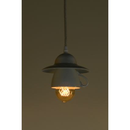 Bohemia-Design - Lampadario sospeso in porcellana con cavo 1xE27/60W/230V