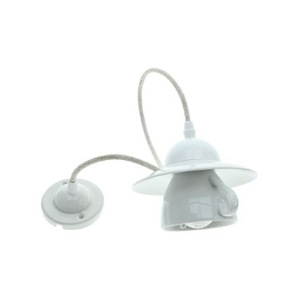Bohemia-Design - Lampadario sospeso in porcellana con cavo 1xE27/60W/230V