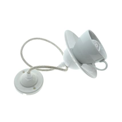 Bohemia-Design - Lampadario sospeso in porcellana con cavo 1xE27/60W/230V