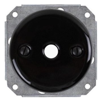 Bohemia-Design - Passacavo retrò in ceramica, nero