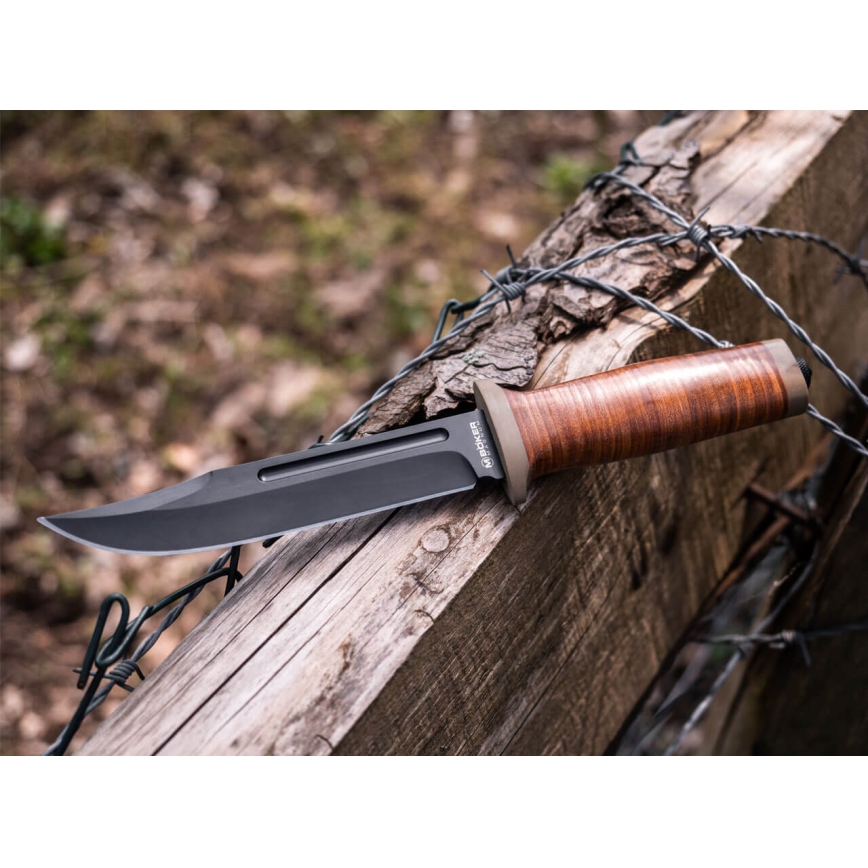 Böker - Coltello a lama fissa Ranger Field Bowie 27 cm