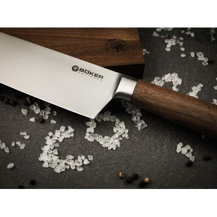 Böker - Coltello da cucina CORE 16 cm, impugnatura in noce