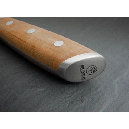 Böker - Coltello da pane FORGE WOOD 22 cm, manico in acero