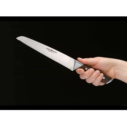 Böker - Coltello da pane FORGE WOOD 22 cm, manico in acero