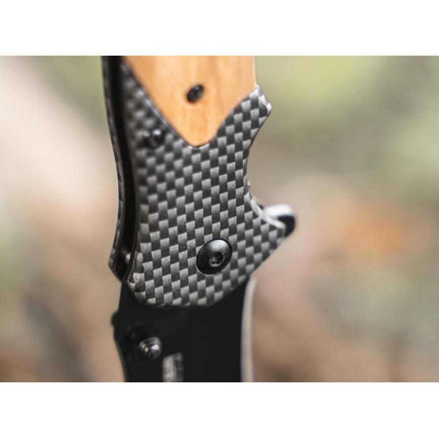 Böker - Coltello tascabile Magnum Blomkvist Olive 20,5 cm legno d'oliva