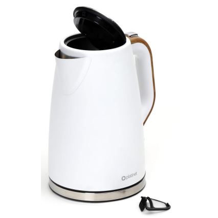 Bollitore 1,7 l 2400W/230V acciaio inox/bianco