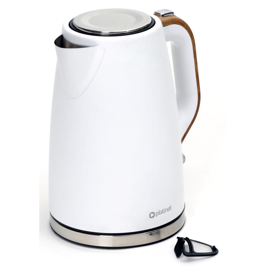 Bollitore 1,7 l 2400W/230V acciaio inox/bianco