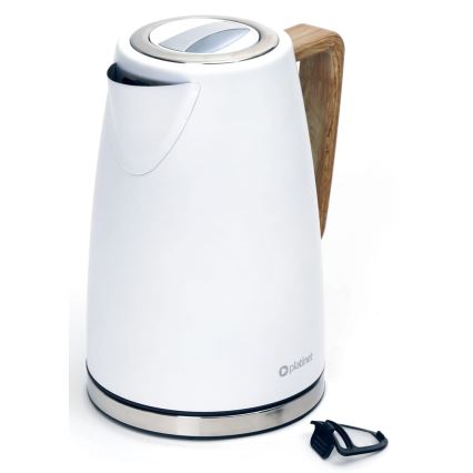 Bollitore 1,7 l 2400W/230V acciaio inox/bianco