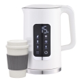 Bollitore con display LCD 1,7 l 2200W/230V bianco + tazza da viaggio 450 ml