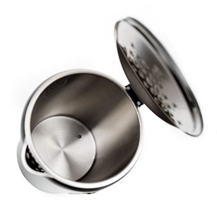 Bollitore con display LCD 1,7 l 2200W/230V grigio + tazza da viaggio 450 ml