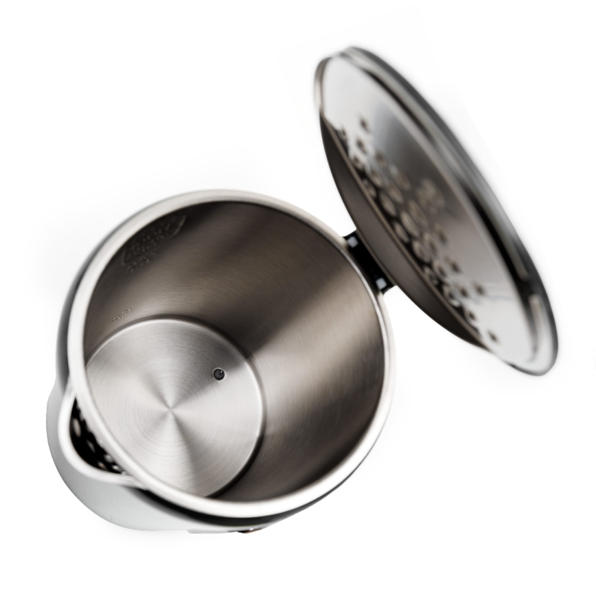 Bollitore con display LCD 1,7 l 2200W/230V grigio + tazza da viaggio 450 ml
