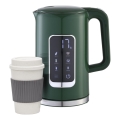 Bollitore con display LCD 1,7 l 2200W/230V verde + tazza da viaggio 450 ml