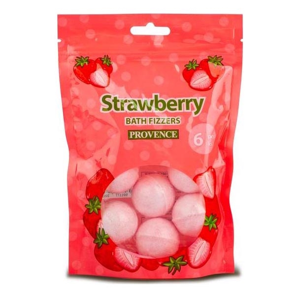Bomba da bagno effervescente PROVENCE 6 pz fragola