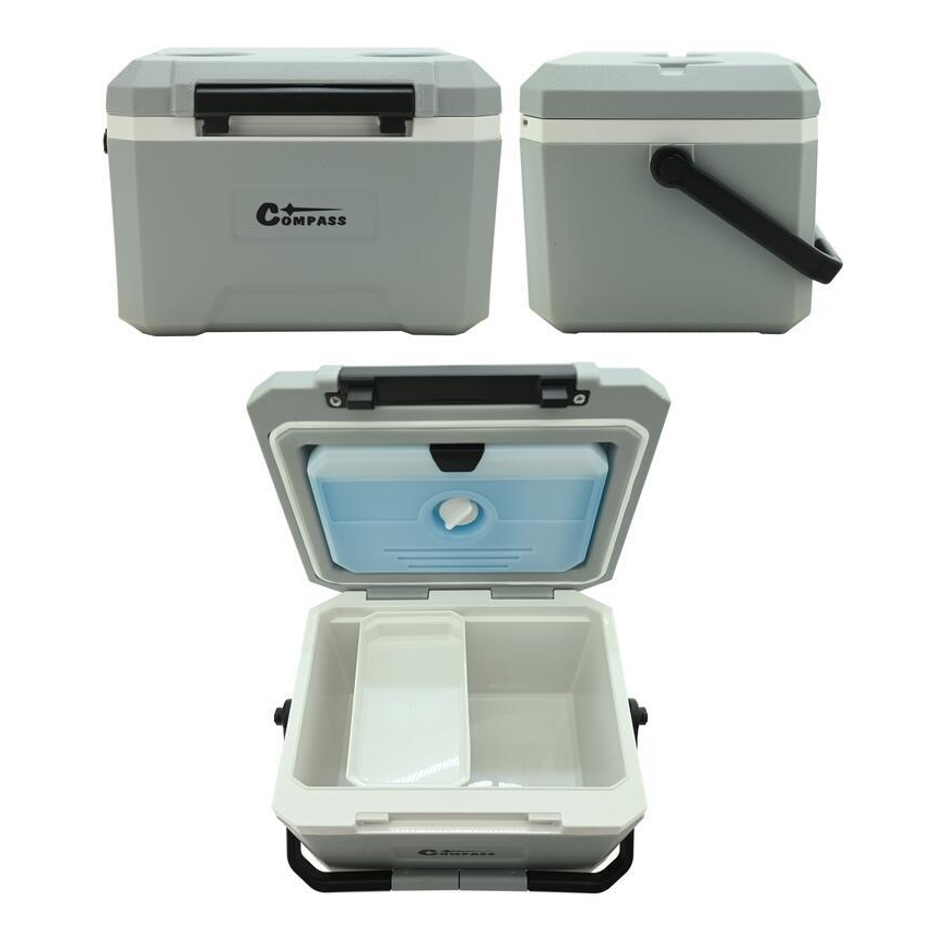 Box termico da 5 l con inserto refrigerante, grigio