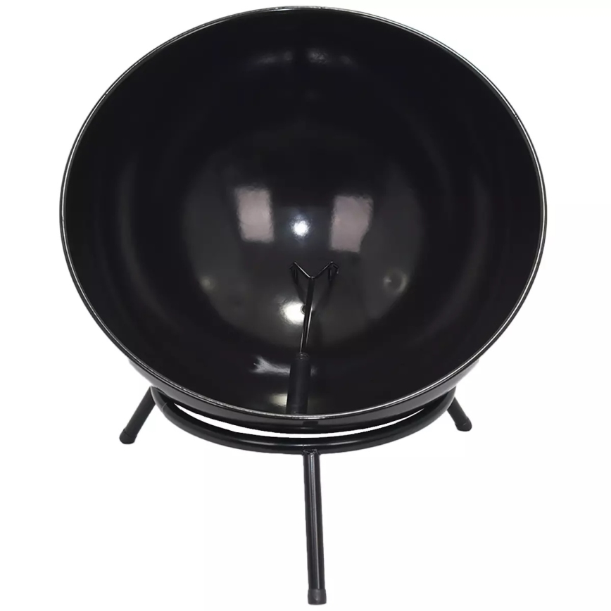 Braciere portatile per legna 57x30 cm nero