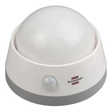 Brennenstuhl - Lampada LED orientativa con sensore di movimento LED/3xAA 3000K