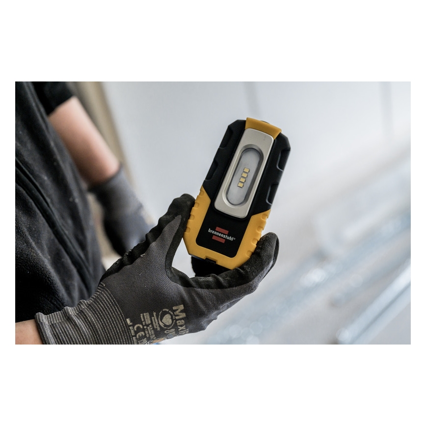 Brennenstuhl - LED Torcia da lavoro ricaricabile LED/1800mAh/5V arancione