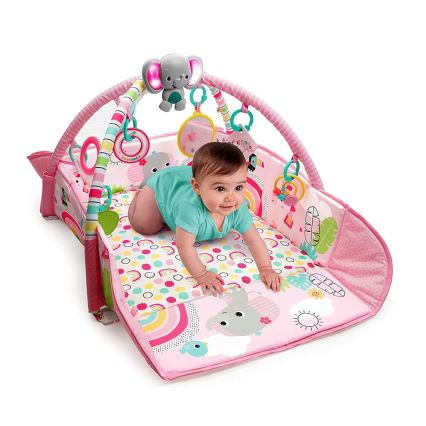 Bright Starts - Coperta per bambini per giocare 5in1 YOUR WAY BALL PLAY 3xAA rosa