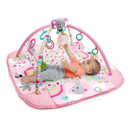 Bright Starts - Coperta per bambini per giocare 5in1 YOUR WAY BALL PLAY 3xAA rosa