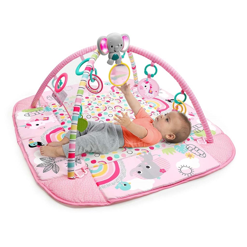 Bright Starts - Coperta per bambini per giocare 5in1 YOUR WAY BALL PLAY 3xAA rosa
