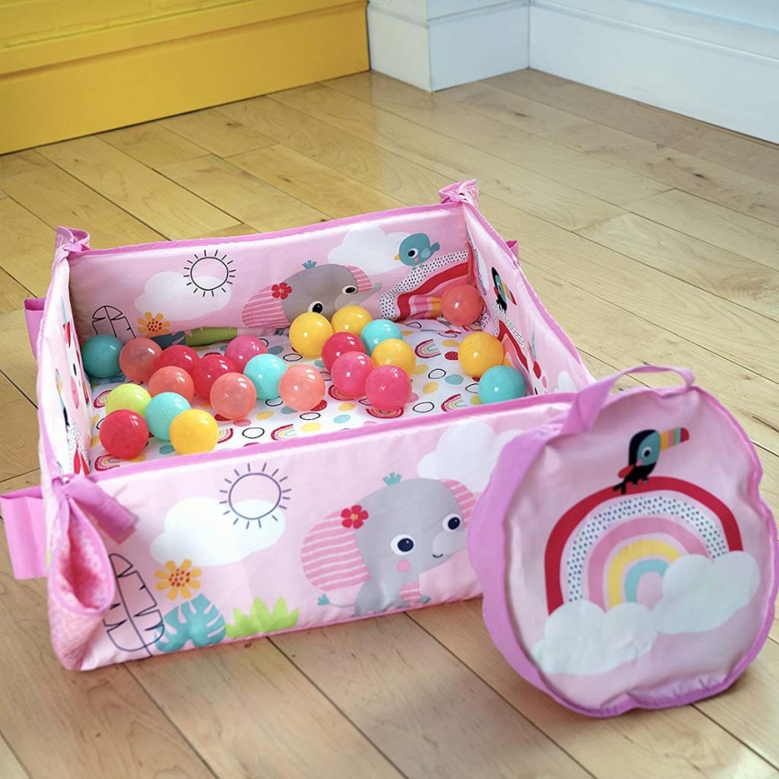 Bright Starts - Coperta per bambini per giocare 5in1 YOUR WAY BALL PLAY 3xAA rosa