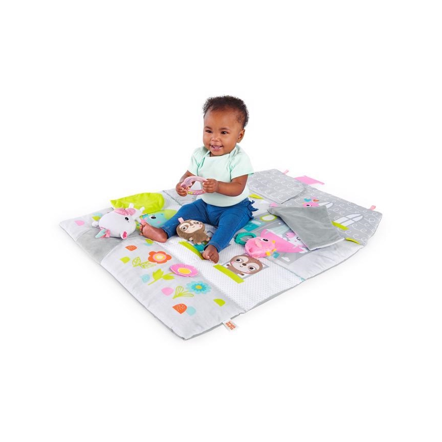 Bright Starts - Coperta per bambini per giocare in casa FLOORS OF FUN