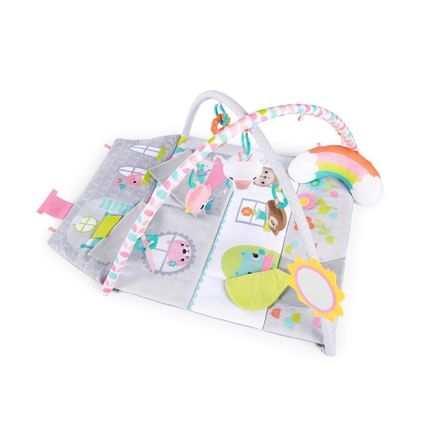Bright Starts - Coperta per bambini per giocare in casa FLOORS OF FUN