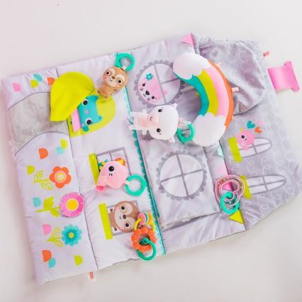 Bright Starts - Coperta per bambini per giocare in casa FLOORS OF FUN