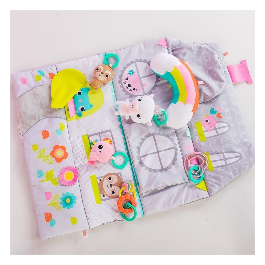 Bright Starts - Coperta per bambini per giocare in casa FLOORS OF FUN
