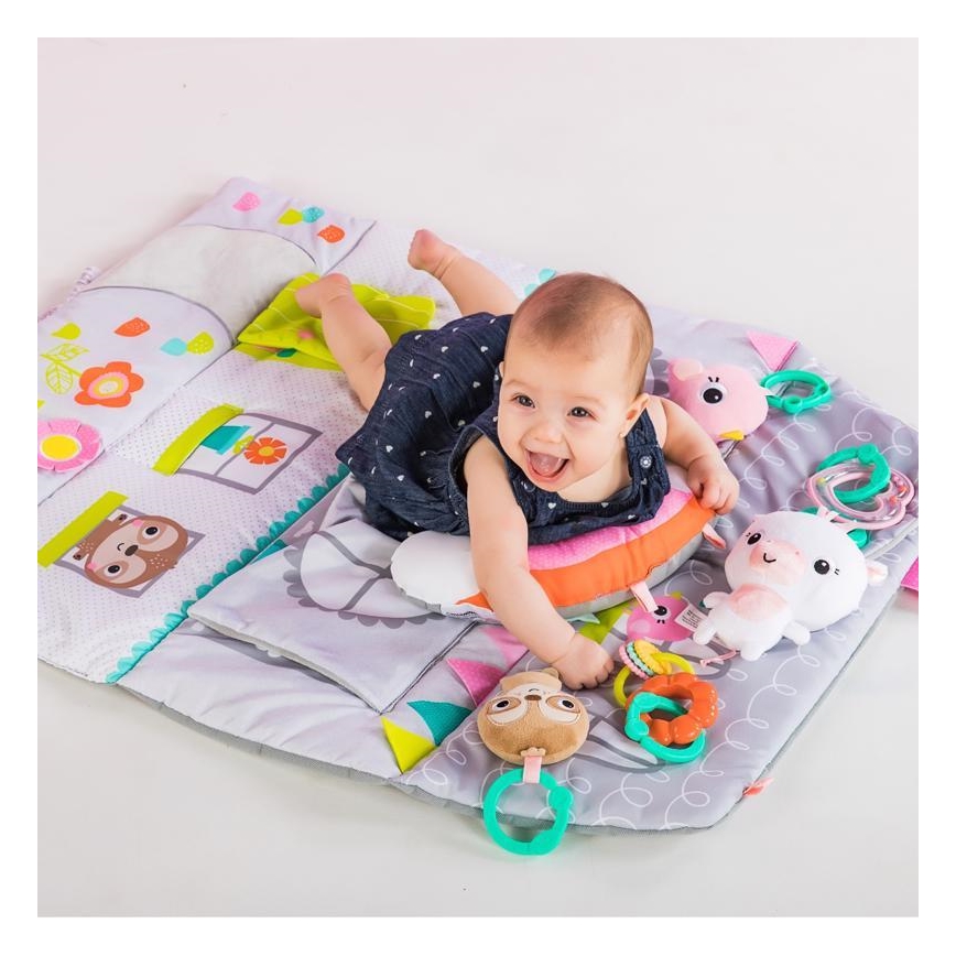 Bright Starts - Coperta per bambini per giocare in casa FLOORS OF FUN