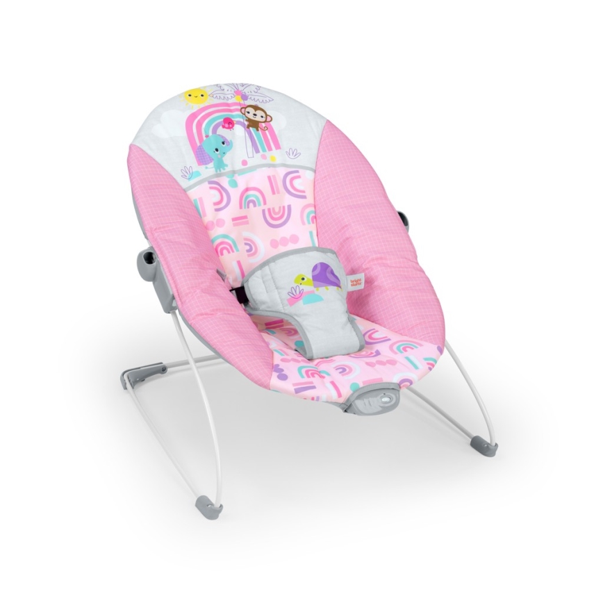 Bright Starts - Dondolo vibrante per bambini PINK PARADISE 1xLR14