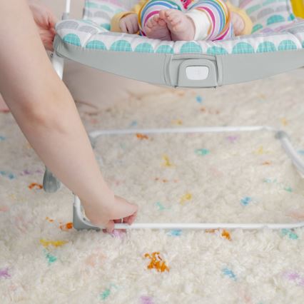 Bright Starts - Dondolo vibrante per bambini ROSY RAINBOW 1xLR14