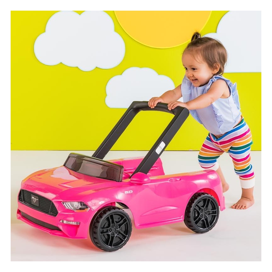 Bright Starts - Girello 3 in 1 per bambini FORD MUSTANG rosa