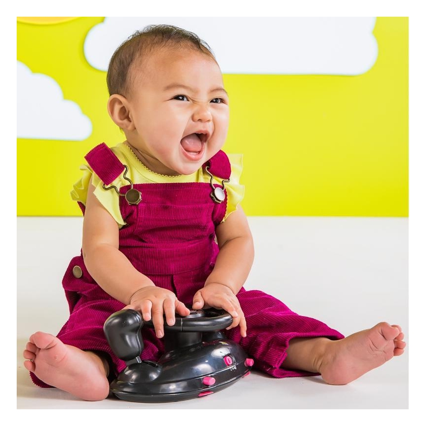 Bright Starts - Girello 3 in 1 per bambini FORD MUSTANG rosa