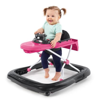 Bright Starts - Girello 3 in 1 per bambini FORD MUSTANG rosa