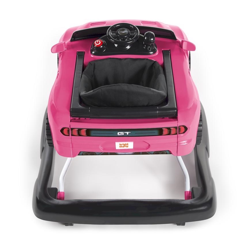 Bright Starts - Girello 3 in 1 per bambini FORD MUSTANG rosa