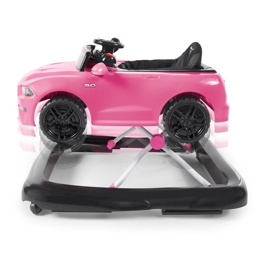 Bright Starts - Girello 3 in 1 per bambini FORD MUSTANG rosa