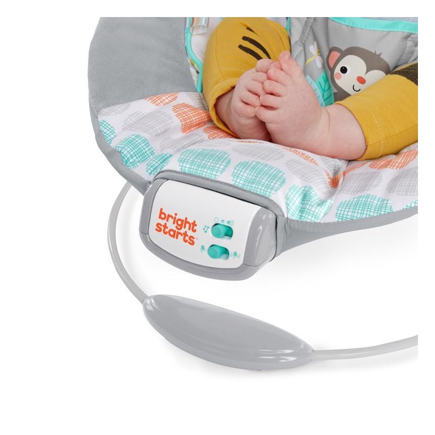Bright Starts - Lettino vibrante per bambini con melodia WHIMSICAL WILD 3xLR14