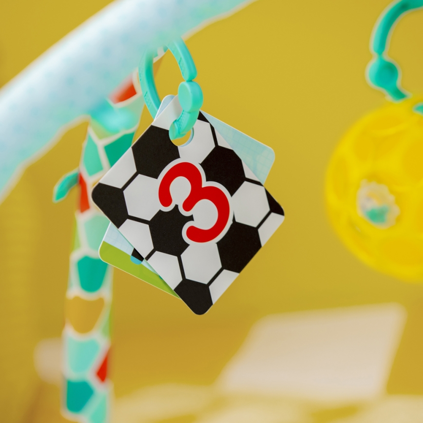 Bright Starts - Tappeto da gioco per bambini OBALL GRIP & KICK 3xAA