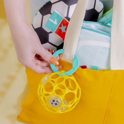 Bright Starts - Tappeto da gioco per bambini OBALL GRIP & KICK 3xAA