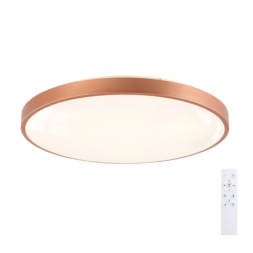 BRILAGI - Plafoniera LED dimmerabile GLASS POOL DOUBLE LED/80W/230V Ø 60 cm finitura rame + telecomando