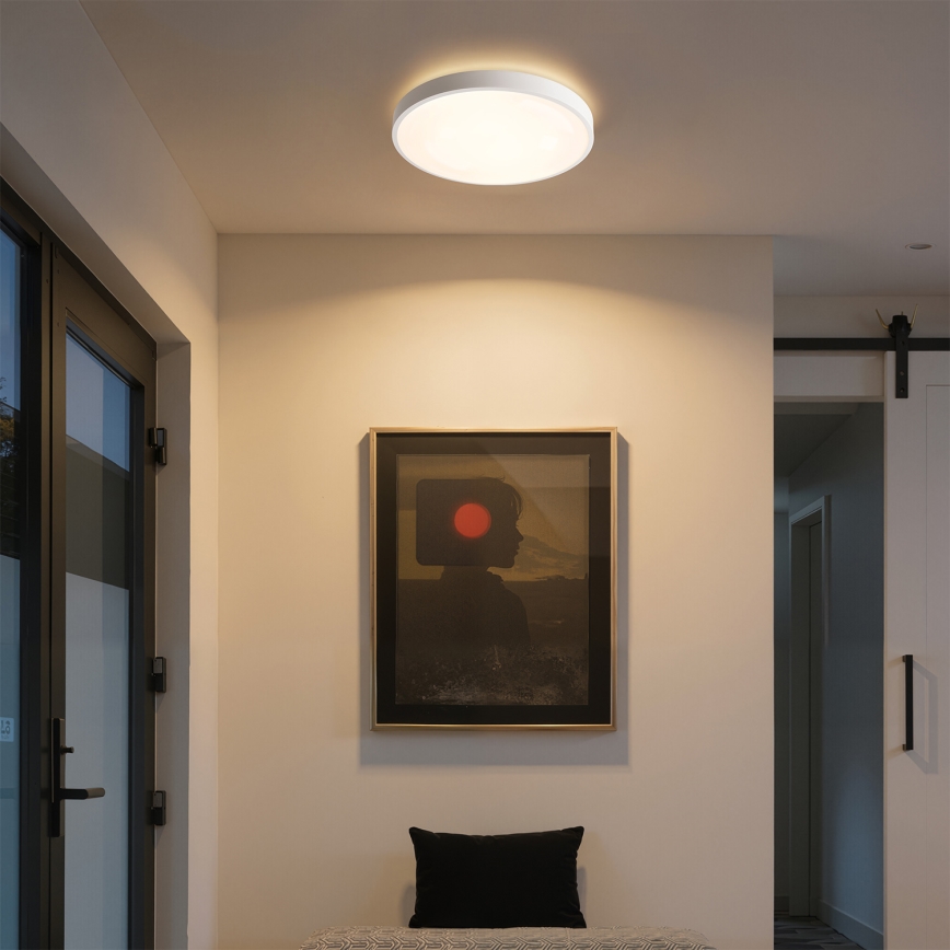 Brilagi - Plafoniera LED dimmerabile GLASS POOL DOUBLE LED/48W/230V 3000-6000K 40 cm bianca + telecomando