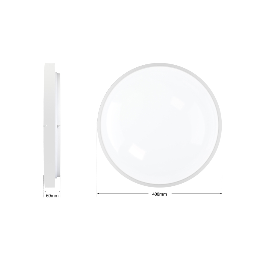 Brilagi - Plafoniera LED dimmerabile GLASS POOL DOUBLE LED/48W/230V 3000-6000K 40 cm bianca + telecomando