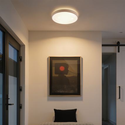 Brilagi - Plafoniera LED dimmerabile GLASS POOL DOUBLE LED/48W/230V 3000-6000K 40 cm beige + telecomando