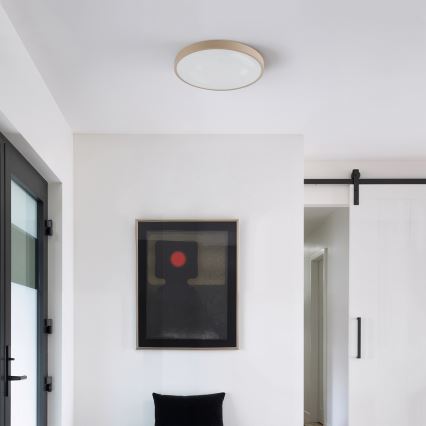 Brilagi - Plafoniera LED dimmerabile GLASS POOL DOUBLE LED/48W/230V 3000-6000K 40 cm beige + telecomando