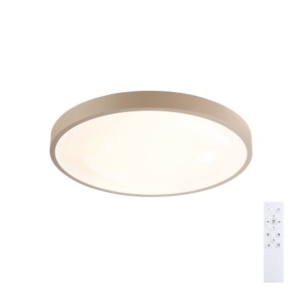 Brilagi - Plafoniera LED dimmerabile GLASS POOL DOUBLE LED/48W/230V 3000-6000K 40 cm beige + telecomando