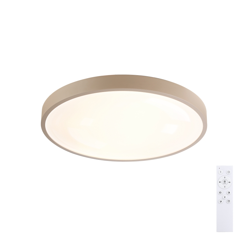 Brilagi - Plafoniera LED dimmerabile GLASS POOL DOUBLE LED/48W/230V 3000-6000K 40 cm beige + telecomando