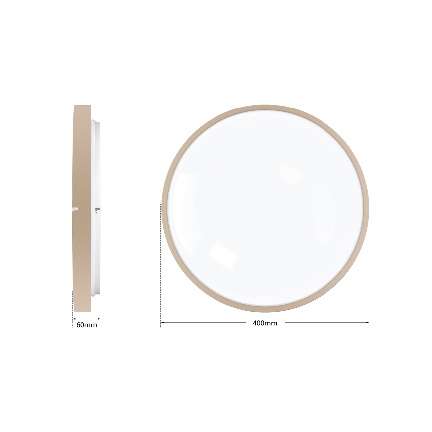 Brilagi - Plafoniera LED dimmerabile GLASS POOL DOUBLE LED/48W/230V 3000-6000K 40 cm beige + telecomando