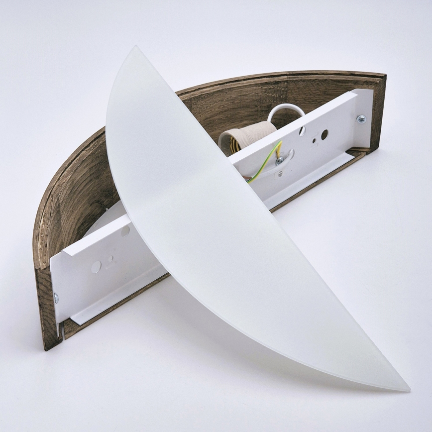 Brilagi - Applique a LED CARVALHO 1xE27/15W/230V rovere noce